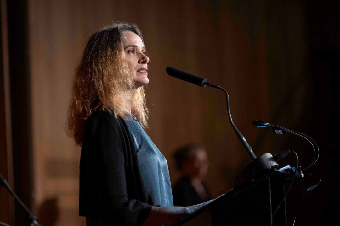 Francesca Melandri gave a manifold acclaimed speech on »The Ultrasound of Silence« on silence and absence in literature and society