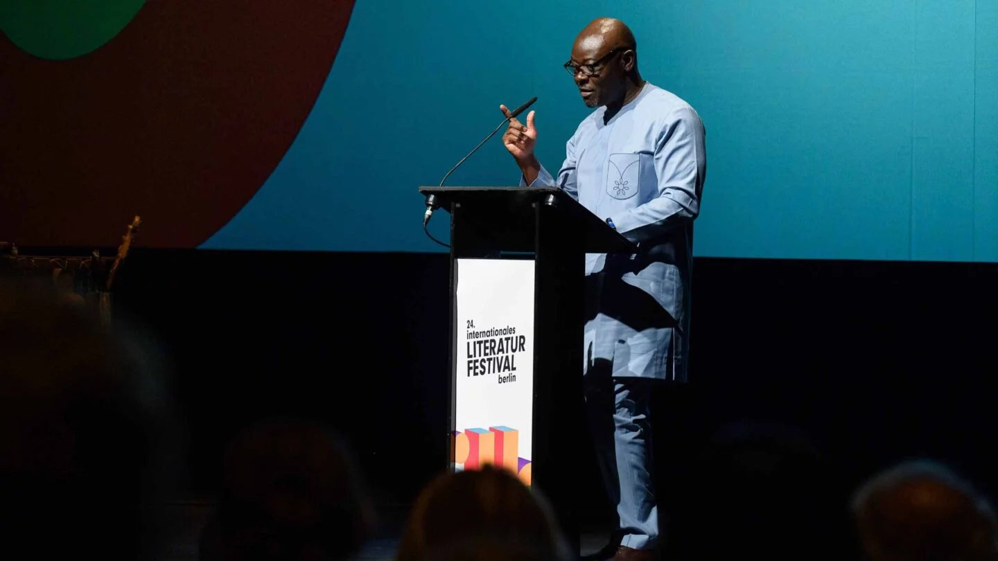 Festivaleröffnung, Helon Habila, Curator in Residence © internationales literaturfestival berlin, PWS e.V., Foto: Phil Dera