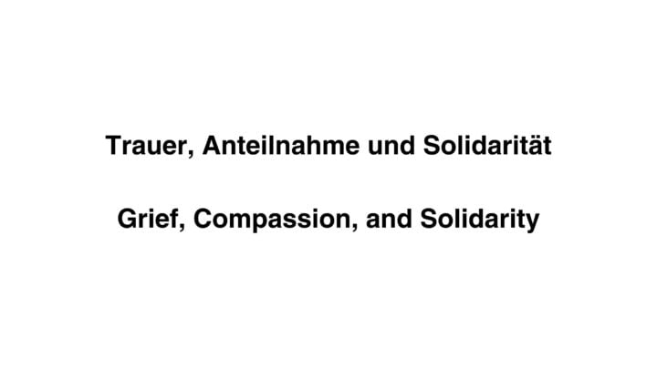 Trauer, Anteilnahme und Solidarität Das internationale literaturfestival berlin verurteilt den Terrorangriff auf Israel.